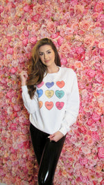 CONFECTIONARY HEART PULLOVER
