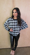 CHECK MATE- HOUNDSTOOTH SWEATER