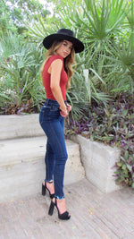HUDSON BODYSUIT- CRANBERRY