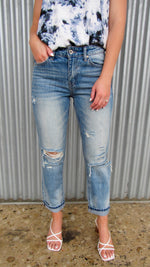 KENZIE DISTRESSED BOYFRIEND DENIM