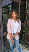 ON THE CLOCK BLAZER- MAUVE