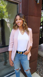 ON THE CLOCK BLAZER- MAUVE