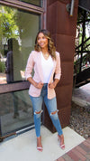 ON THE CLOCK BLAZER- MAUVE