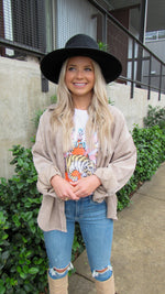 SUNDANCE CORDUROY SHACKET- MOCHA
