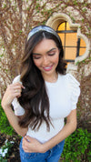 BLAIR KNOTTED HEADBAND- SILVER