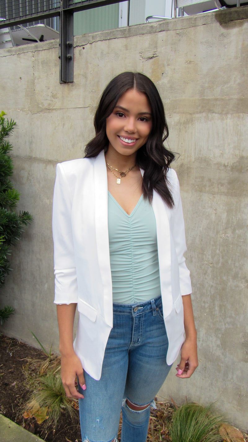 I'M ON IT BLAZER-WHITE