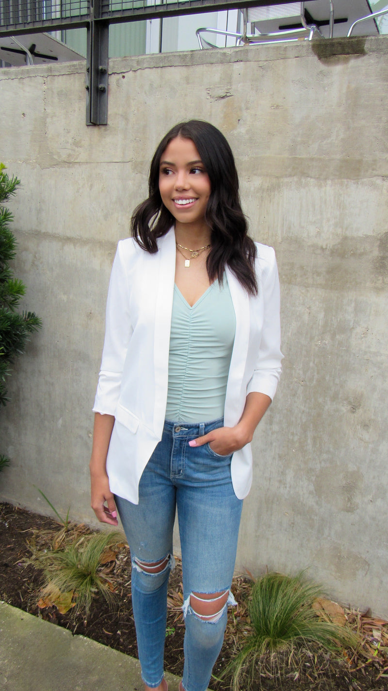 I'M ON IT BLAZER-WHITE