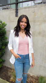 I'M ON IT BLAZER-WHITE