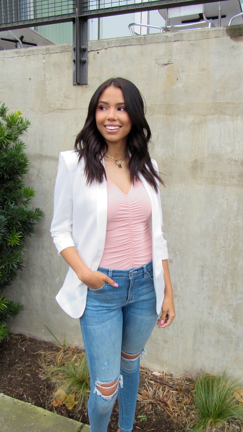 I'M ON IT BLAZER-WHITE