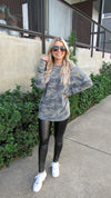 CAN'T SEE ME CAMO KNIT TOP