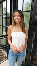 SOFIA SILK BANDANA TOP- OFF WHITE