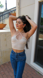CHANTEL STRIPED KNIT TOP